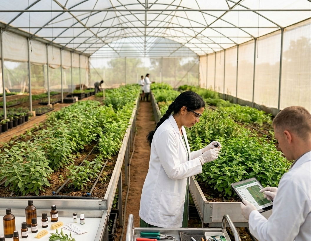 OjasviHerb team at work